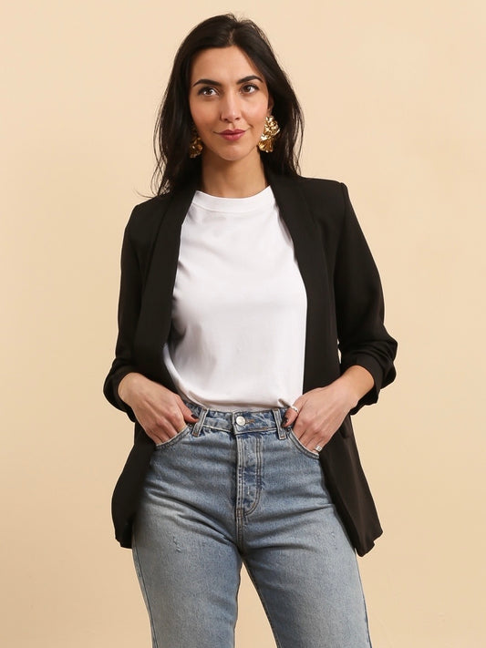 Blazer Noir Ourson Strass