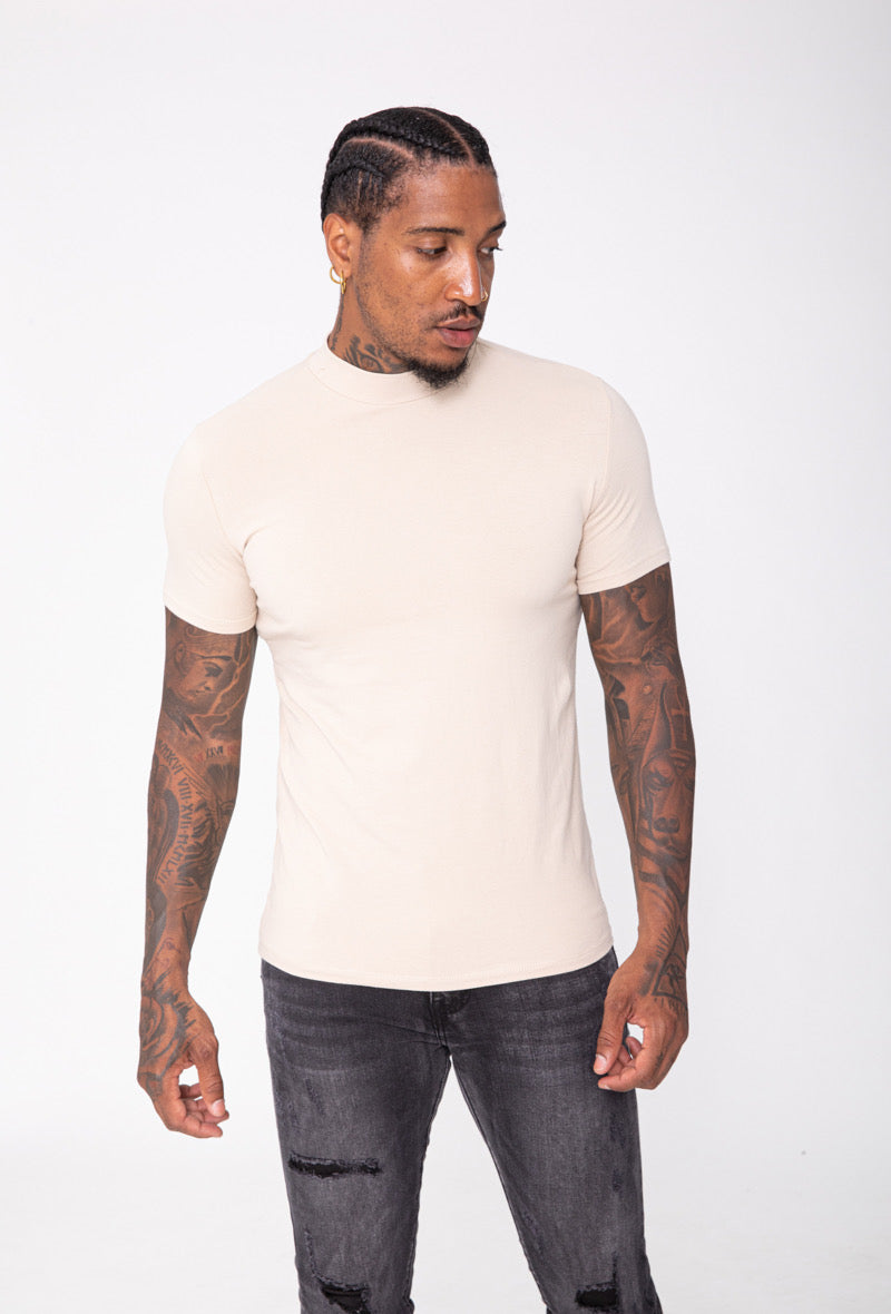 T-shirt col montant