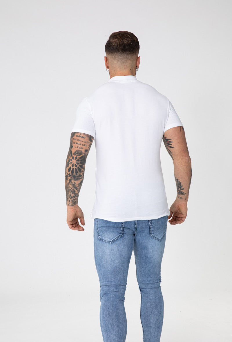 T-shirt col montant