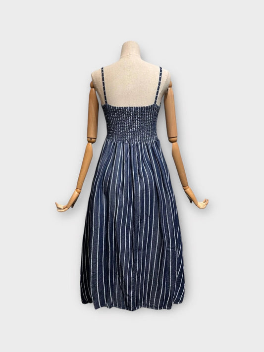 Robe denim souple Marine