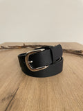 Ceinture cuir noir | 32 mm