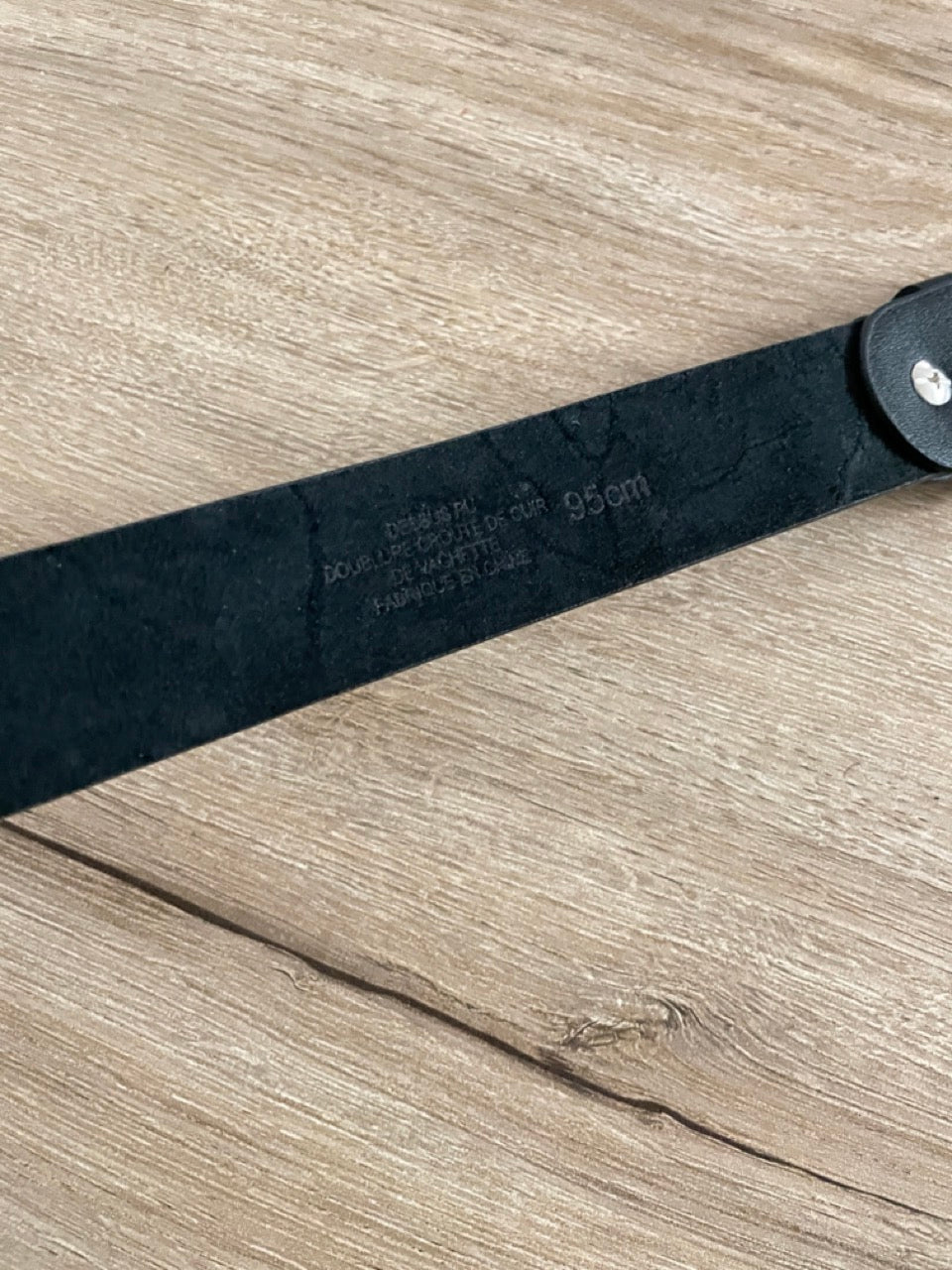 Ceinture cuir noir | 32 mm