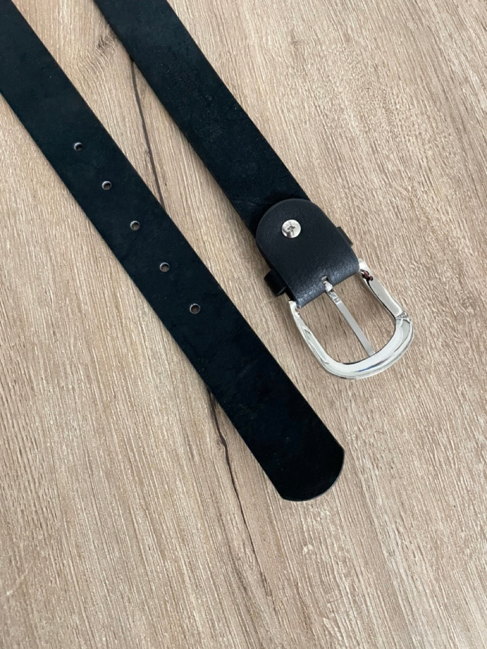 Ceinture cuir noir | 32 mm