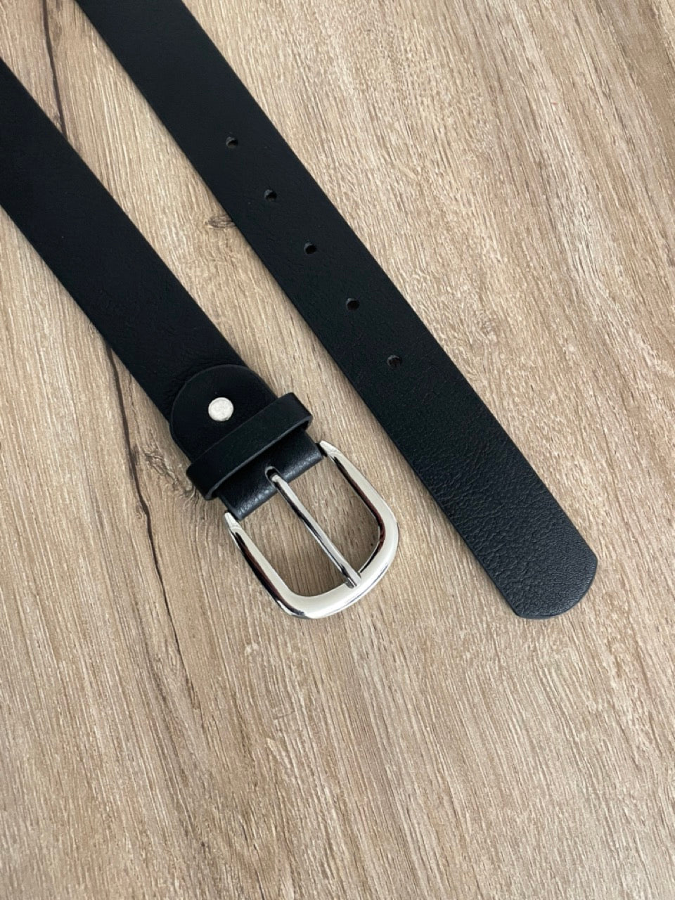 Ceinture cuir noir | 32 mm