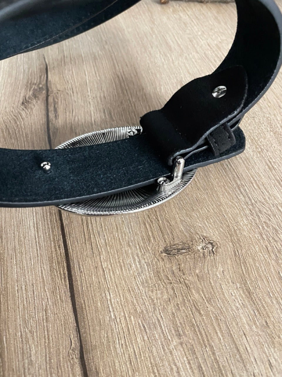 Ceinture daim noir | 32 mm