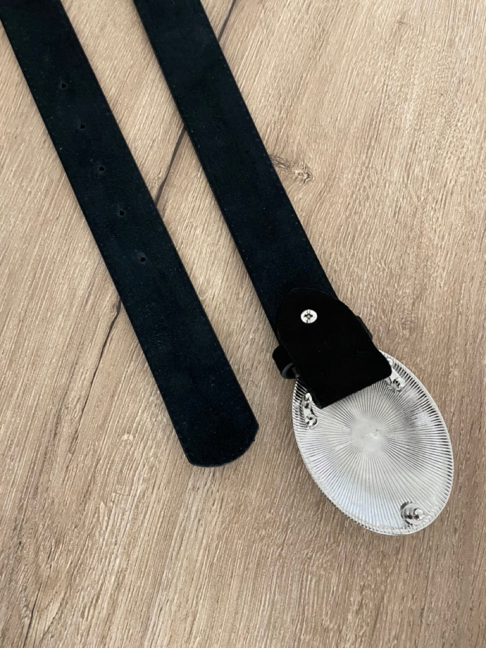 Ceinture daim noir | 32 mm
