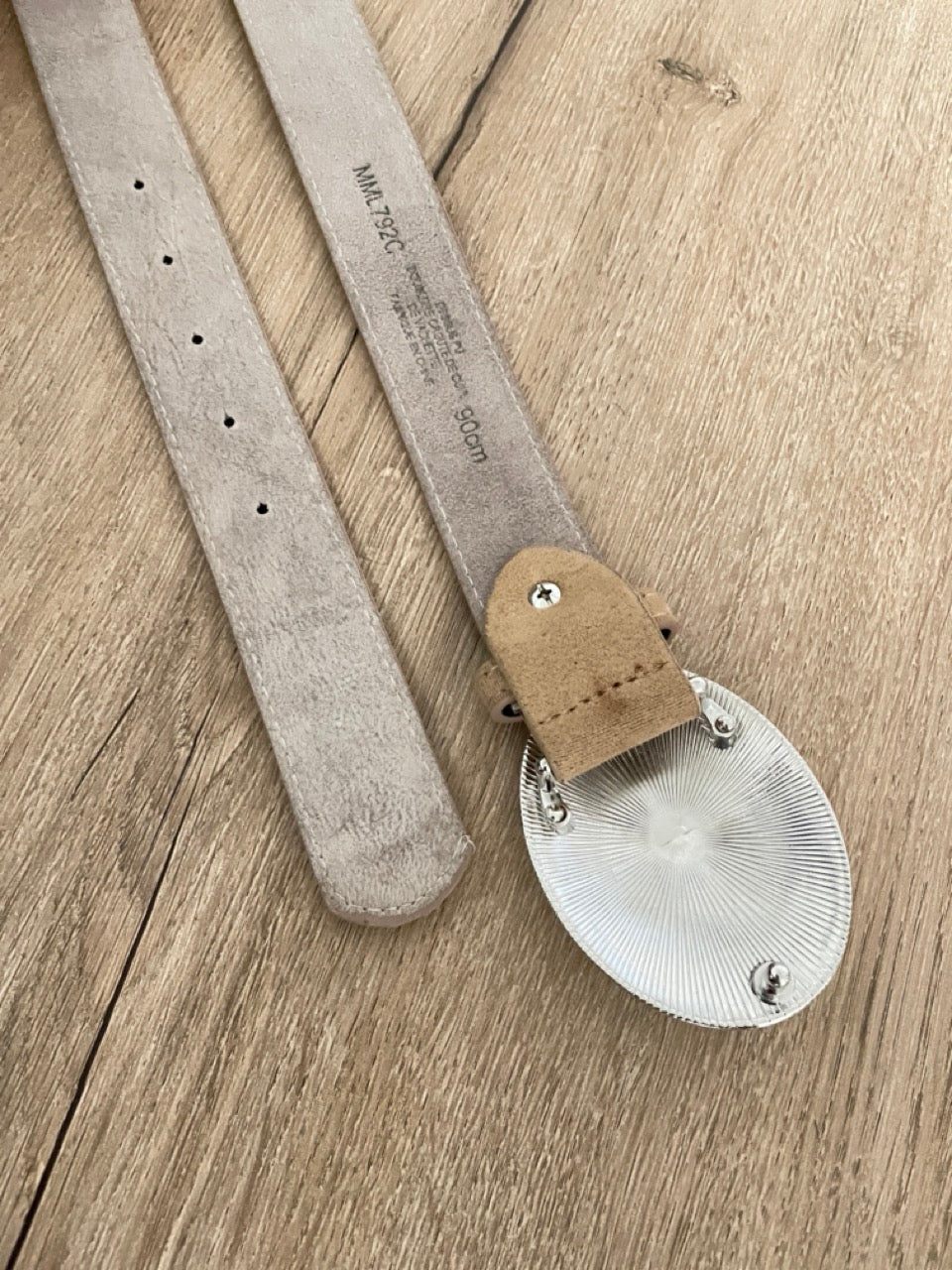 Ceinture daim Beige | 32 mm