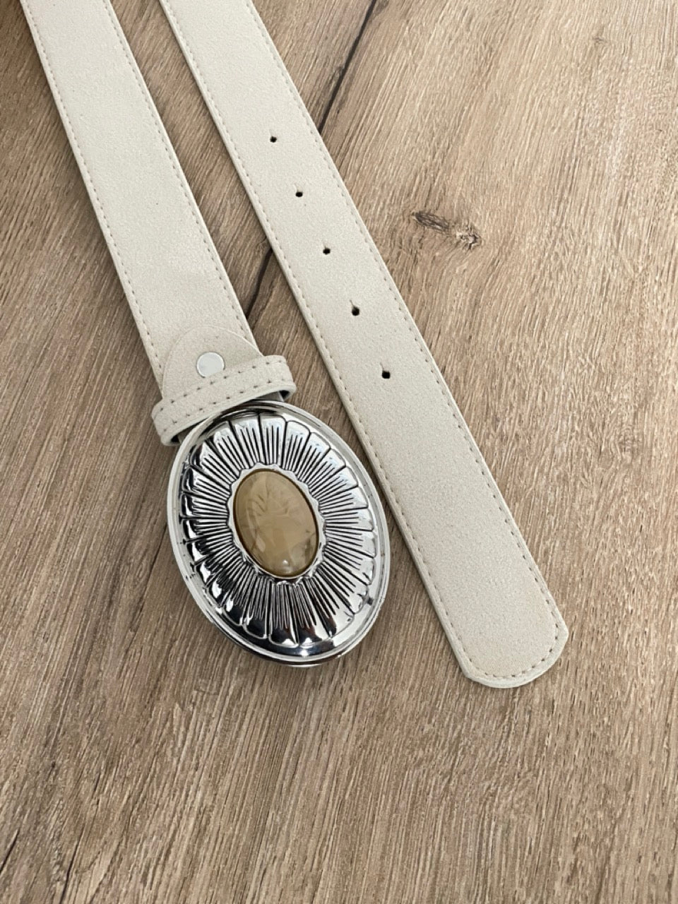 Ceinture daim Ivoire | 32 mm