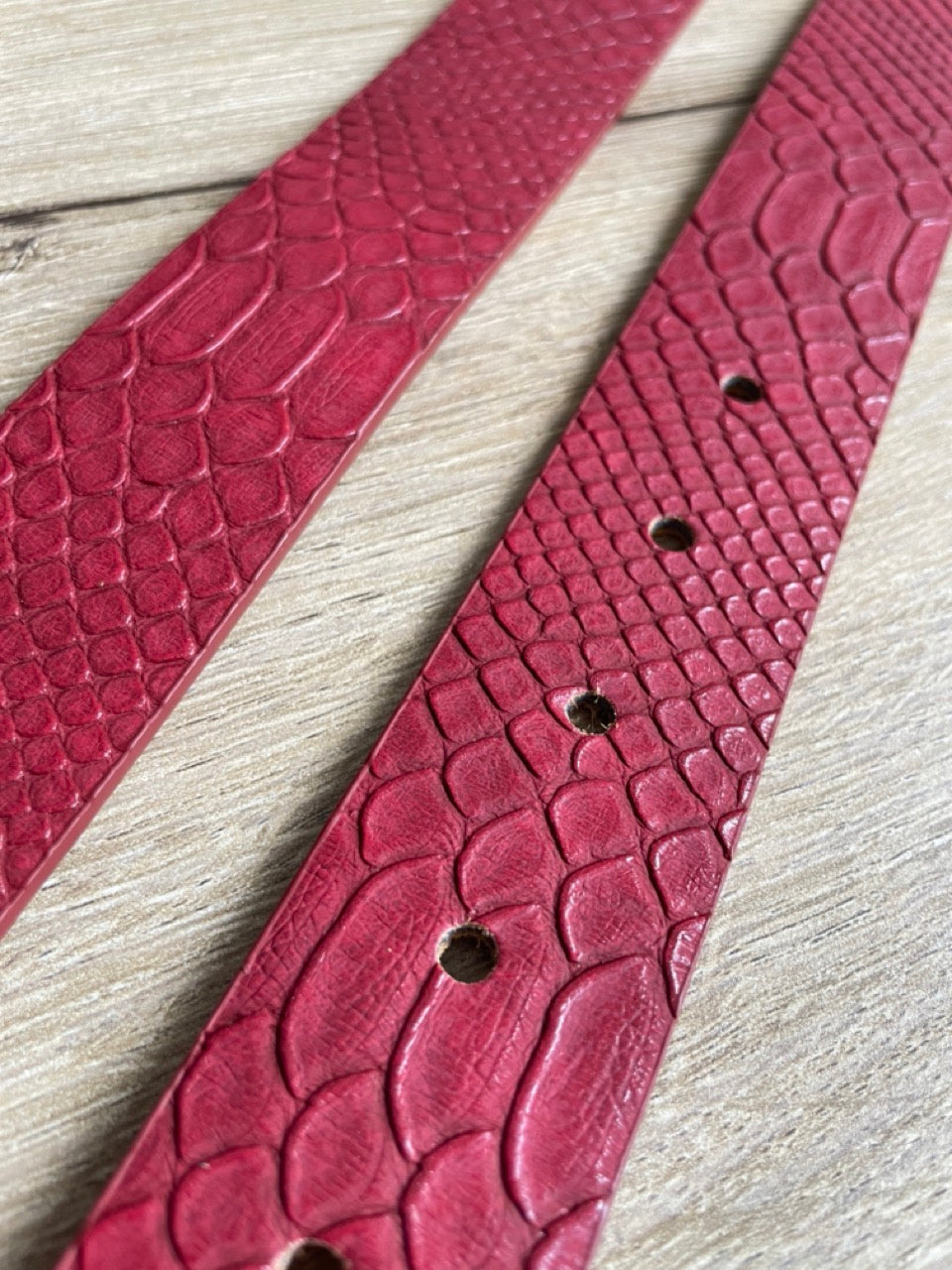 Ceinture Reptile Pourpre | 33 mm