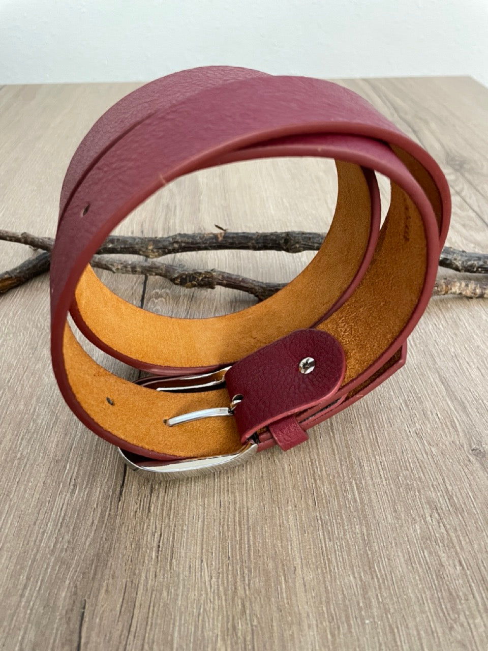 Ceinture cuir Pourpre | 33 mm