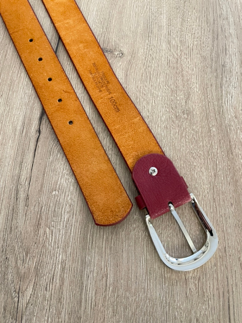 Ceinture cuir Pourpre | 33 mm