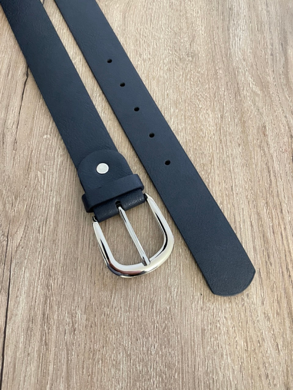 Ceinture cuir marine | 33 mm