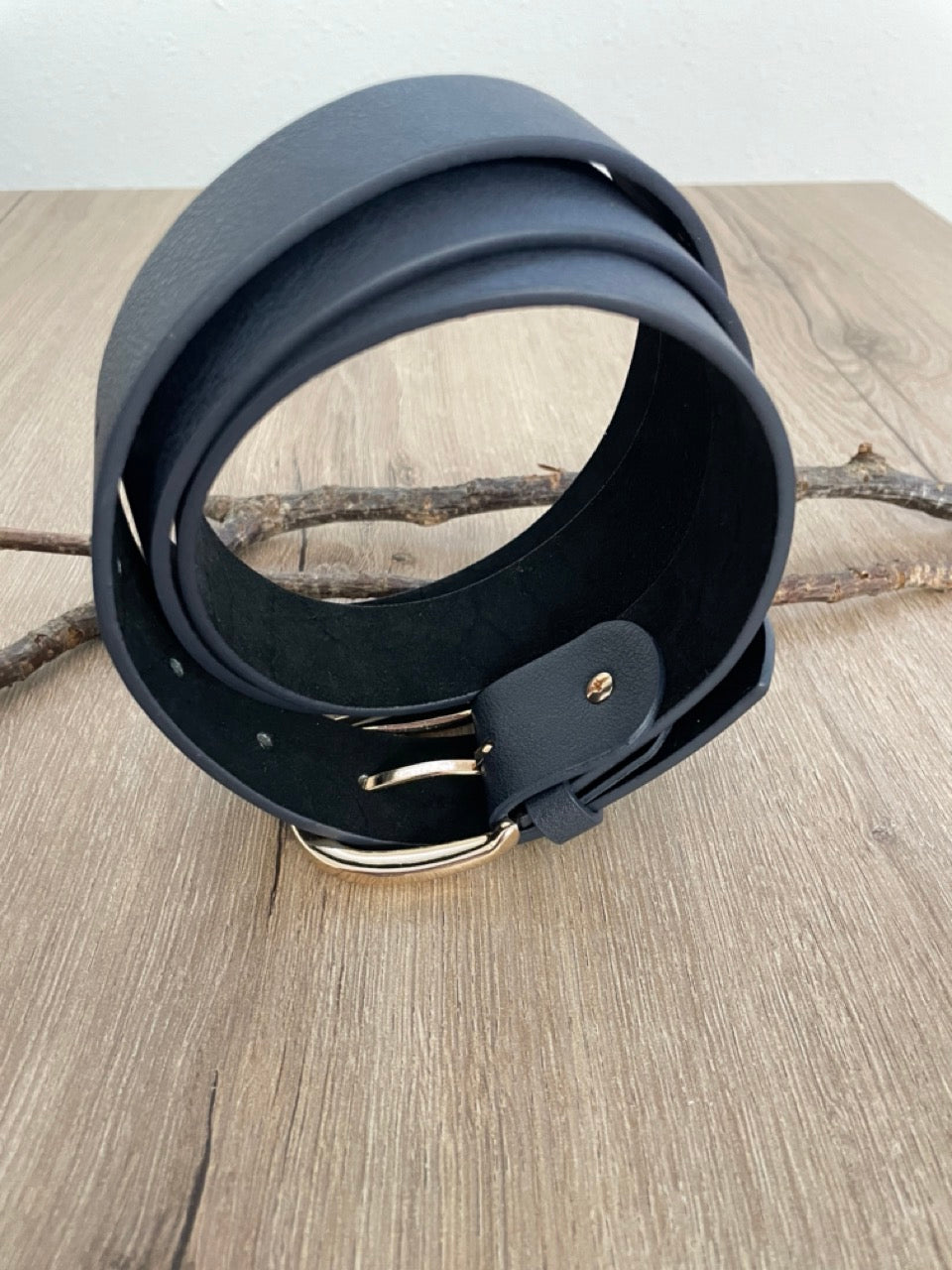 Ceinture cuir marine | 33 mm