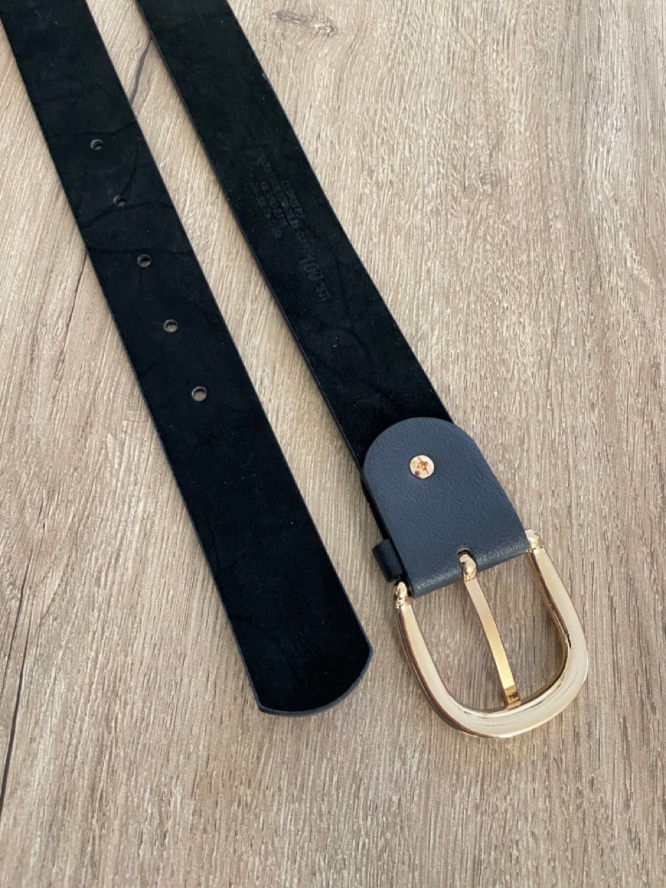 Ceinture cuir marine | 33 mm