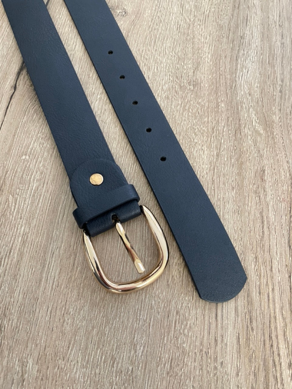 Ceinture cuir marine | 33 mm