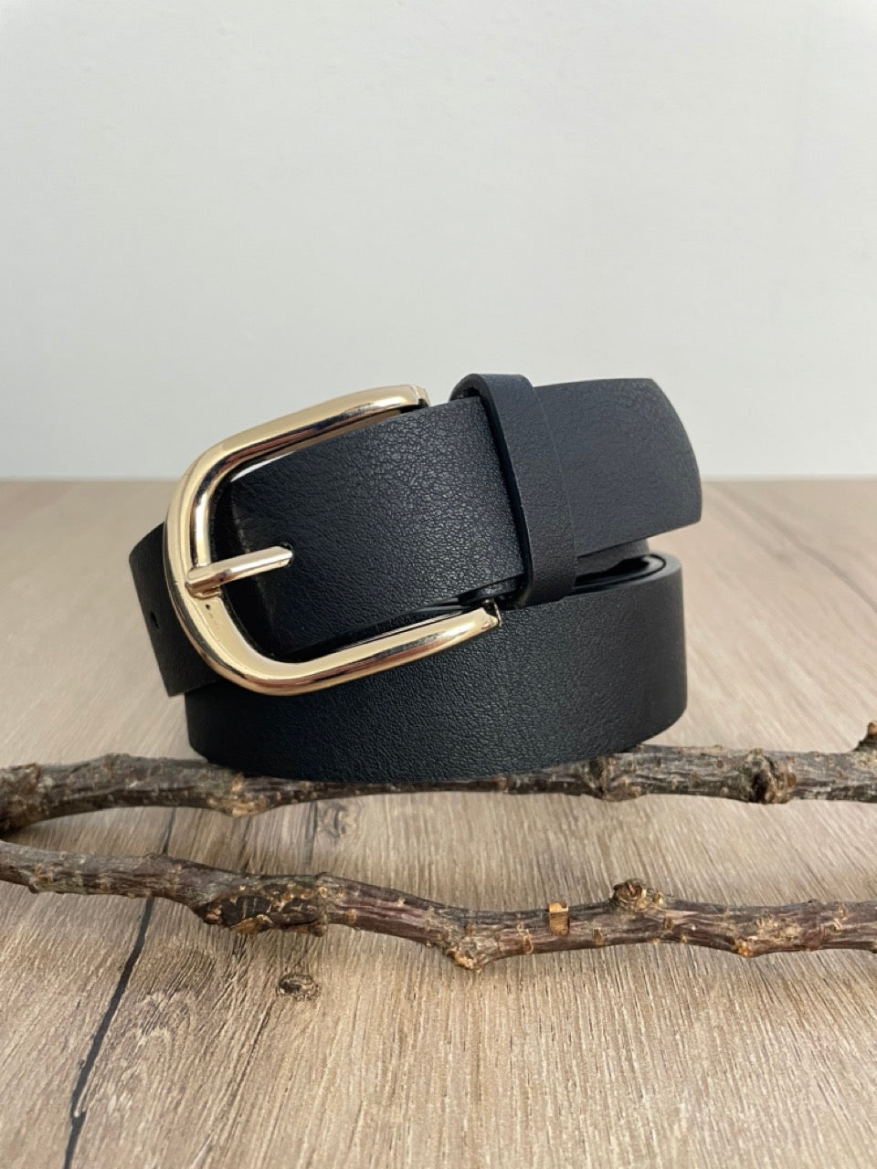 Ceinture cuir Noir | 33 mm