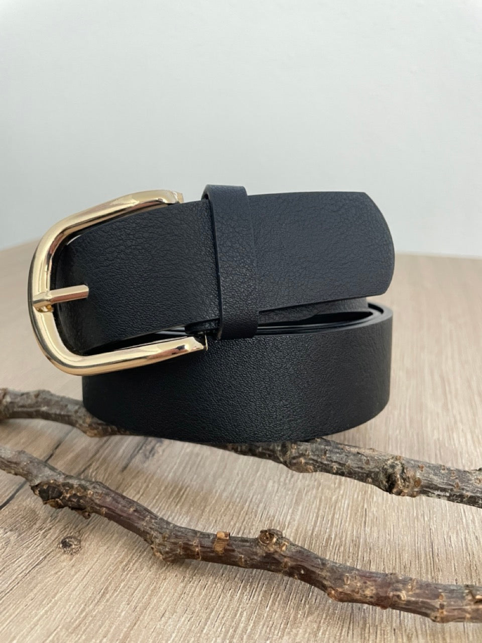 Ceinture cuir Noir | 33 mm