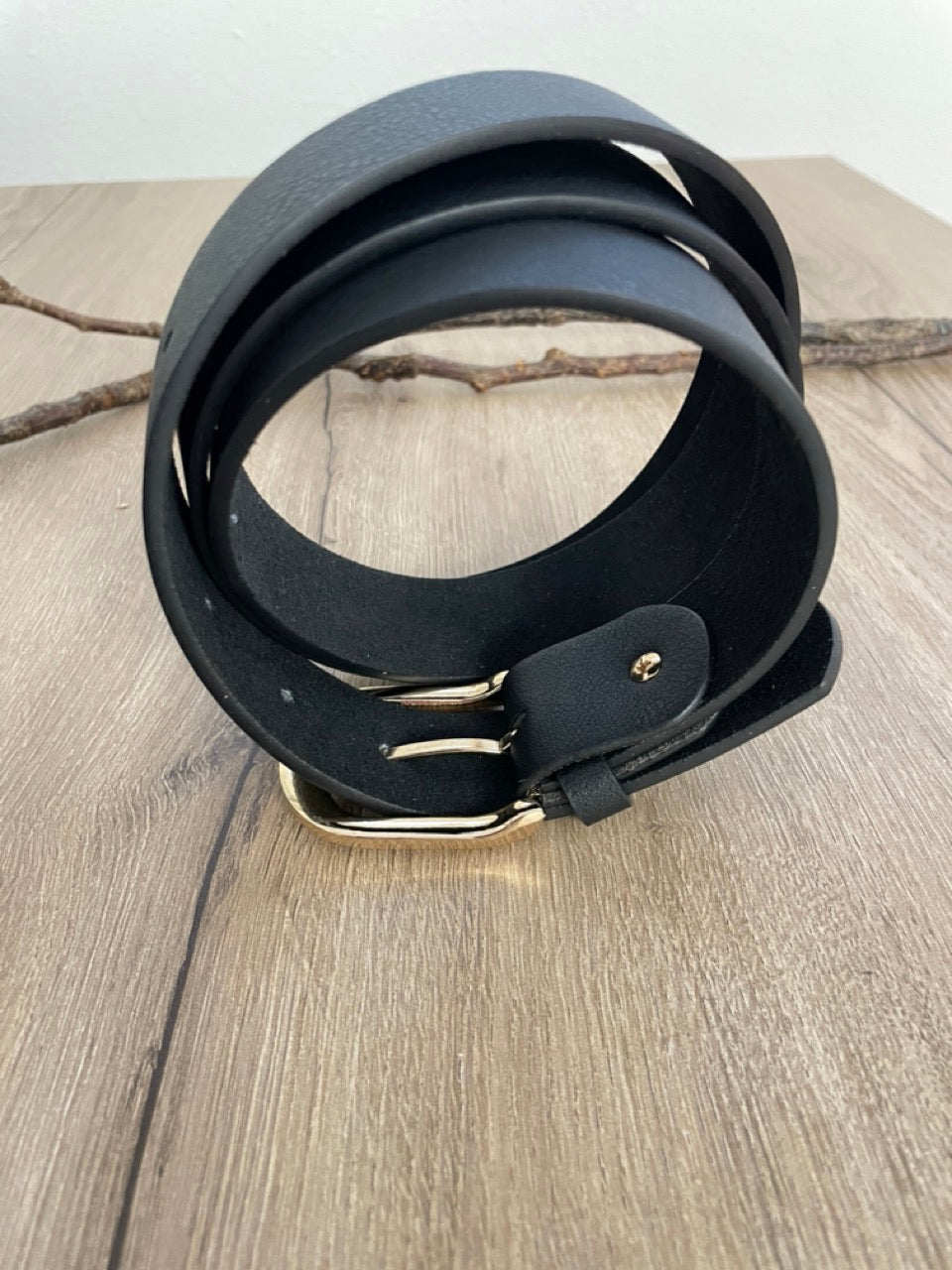 Ceinture cuir Noir | 33 mm