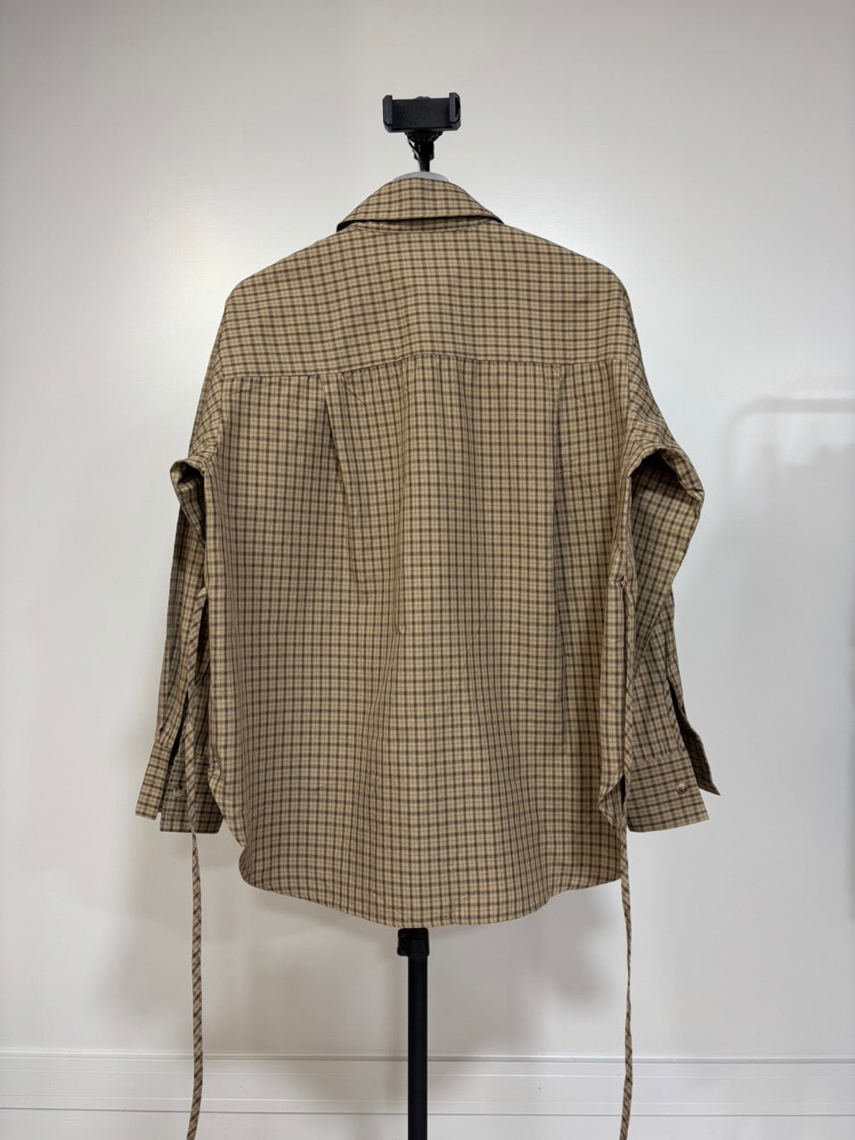 Chemise Beige à carreaux Choco