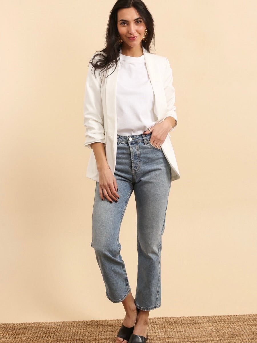 Blazer Blanc Ourson Strass