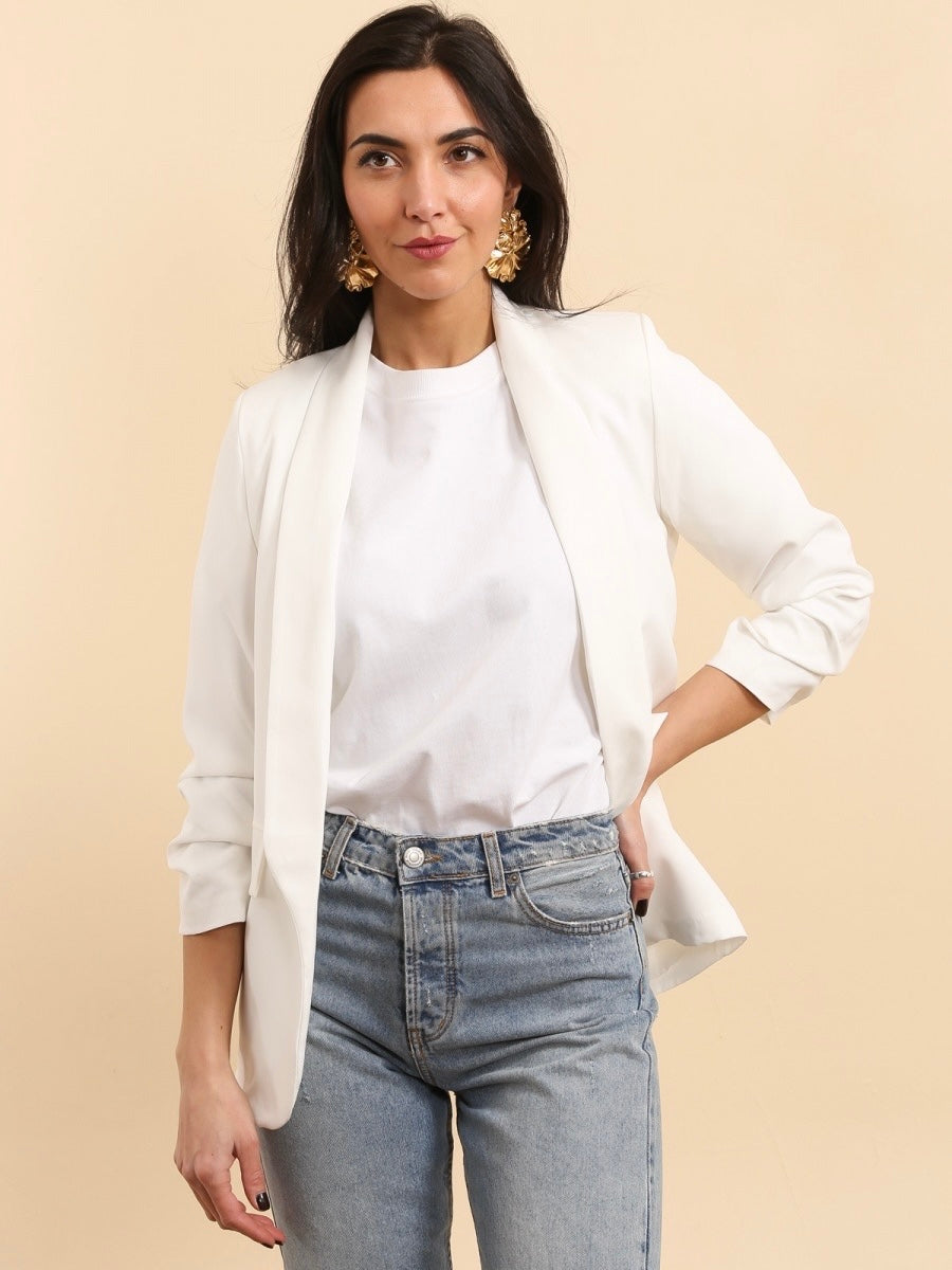 Blazer Blanc Ourson Strass