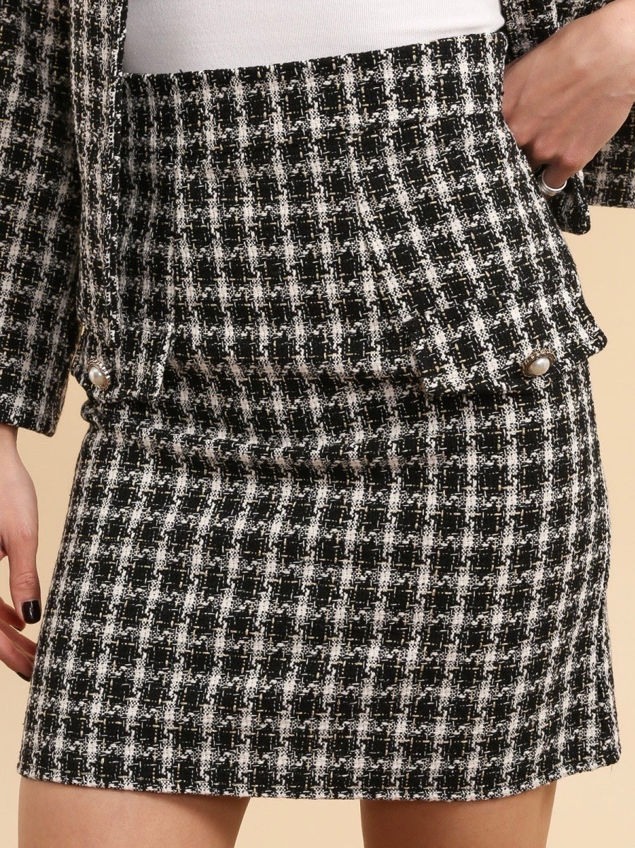 Jupe en Tweed Noire