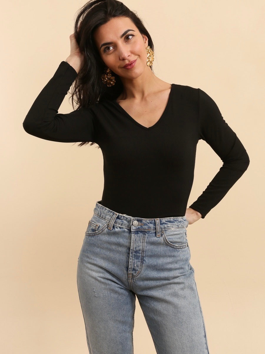 Haut Noir Dos Dentelle