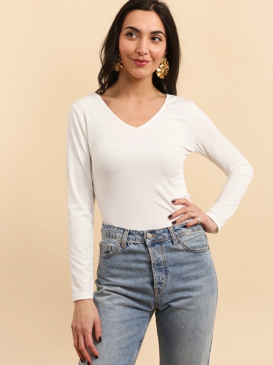 Haut Blanc Dos Dentelle