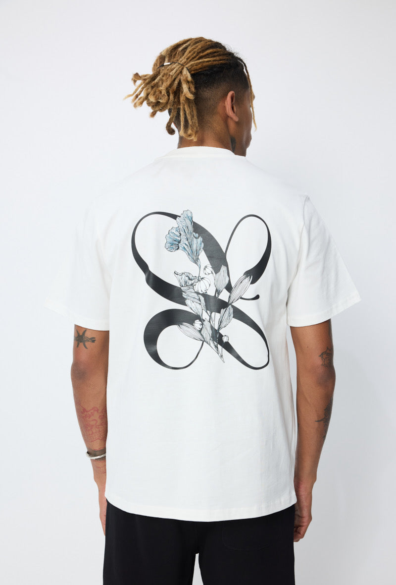 T-shirt Oversize | Fleur - Blanc