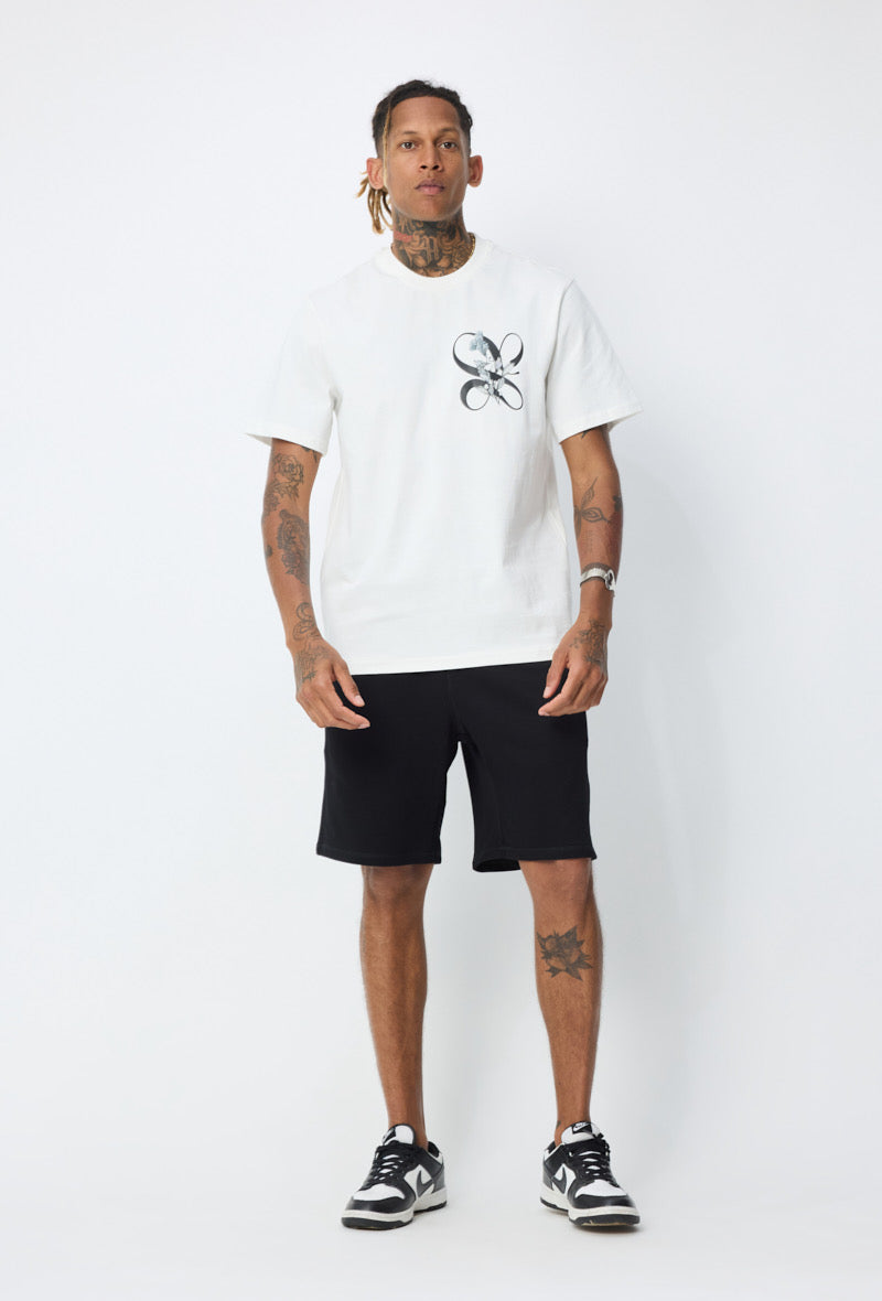 T-shirt Oversize | Fleur - Blanc