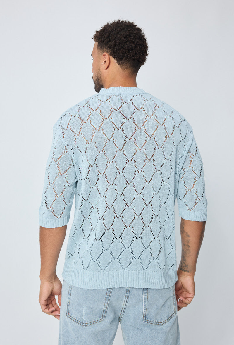 T-shirt maille ajourée