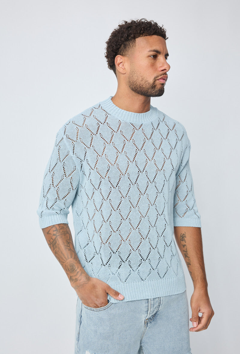 T-shirt maille ajourée