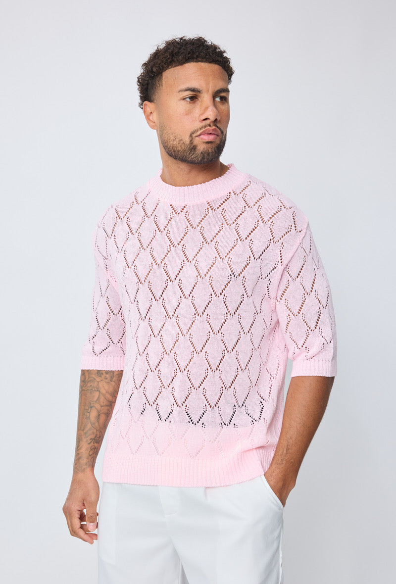 T-shirt maille ajourée