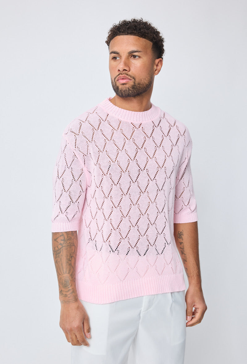 T-shirt maille ajourée