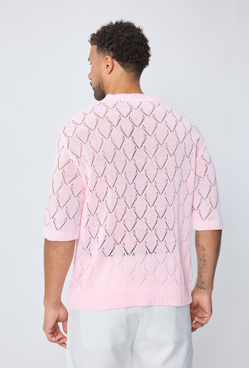 T-shirt maille ajourée