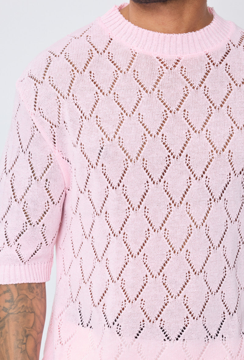 T-shirt maille ajourée