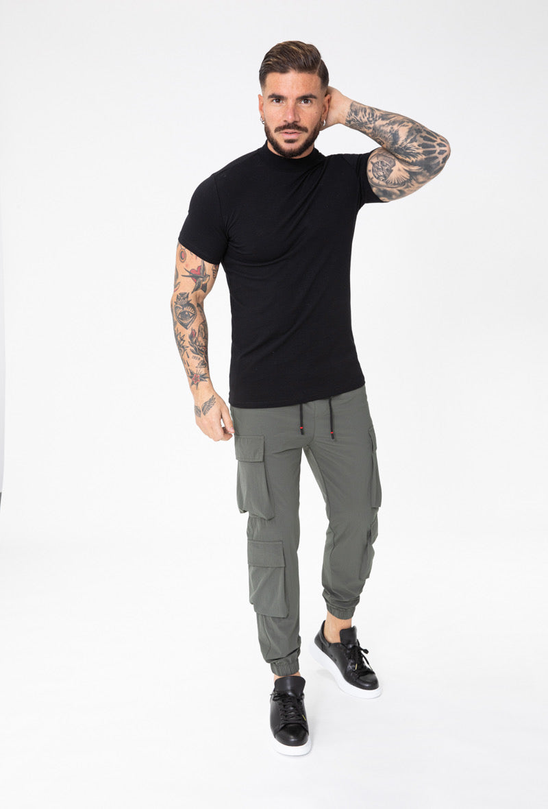 T-shirt col montant