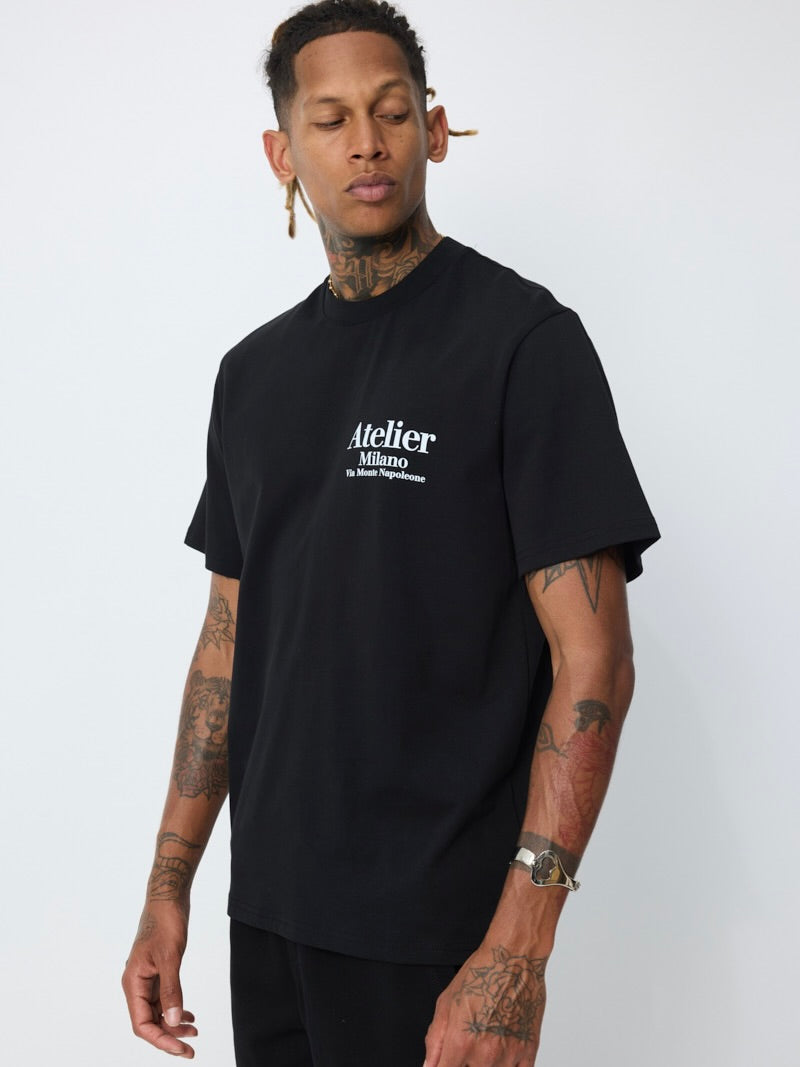 T-shirt Oversize | Bouquet - Noir