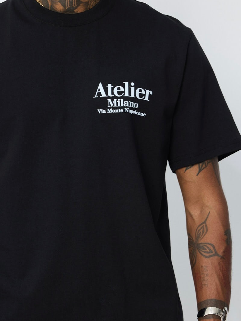 T-shirt Oversize | Bouquet - Noir