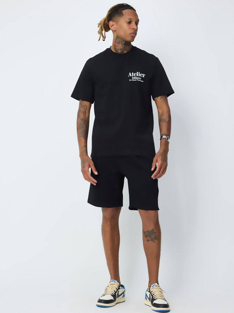 T-shirt Oversize | Bouquet - Noir