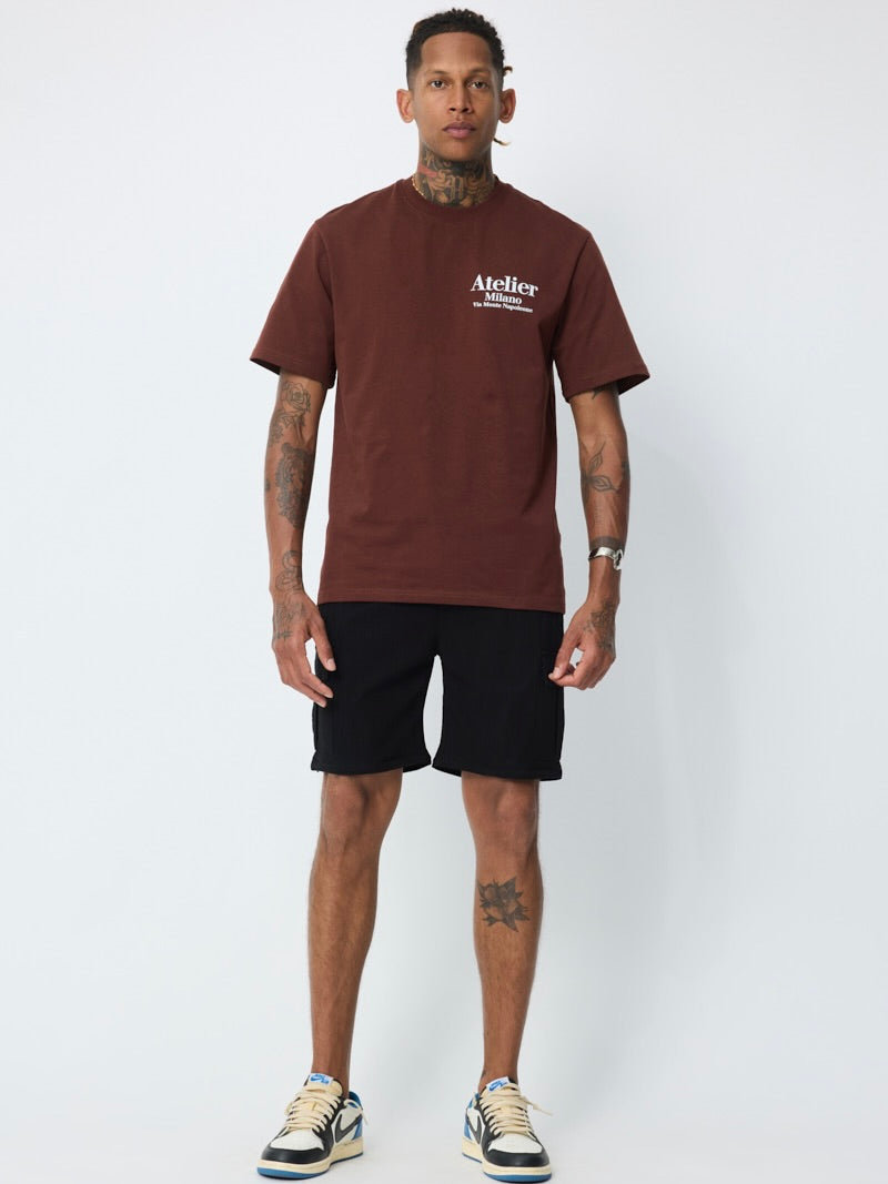T-shirt Oversize | Bouquet - Marron