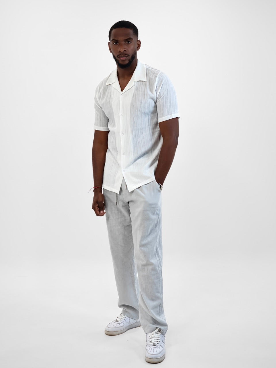 Chemise col ouvert Blanche