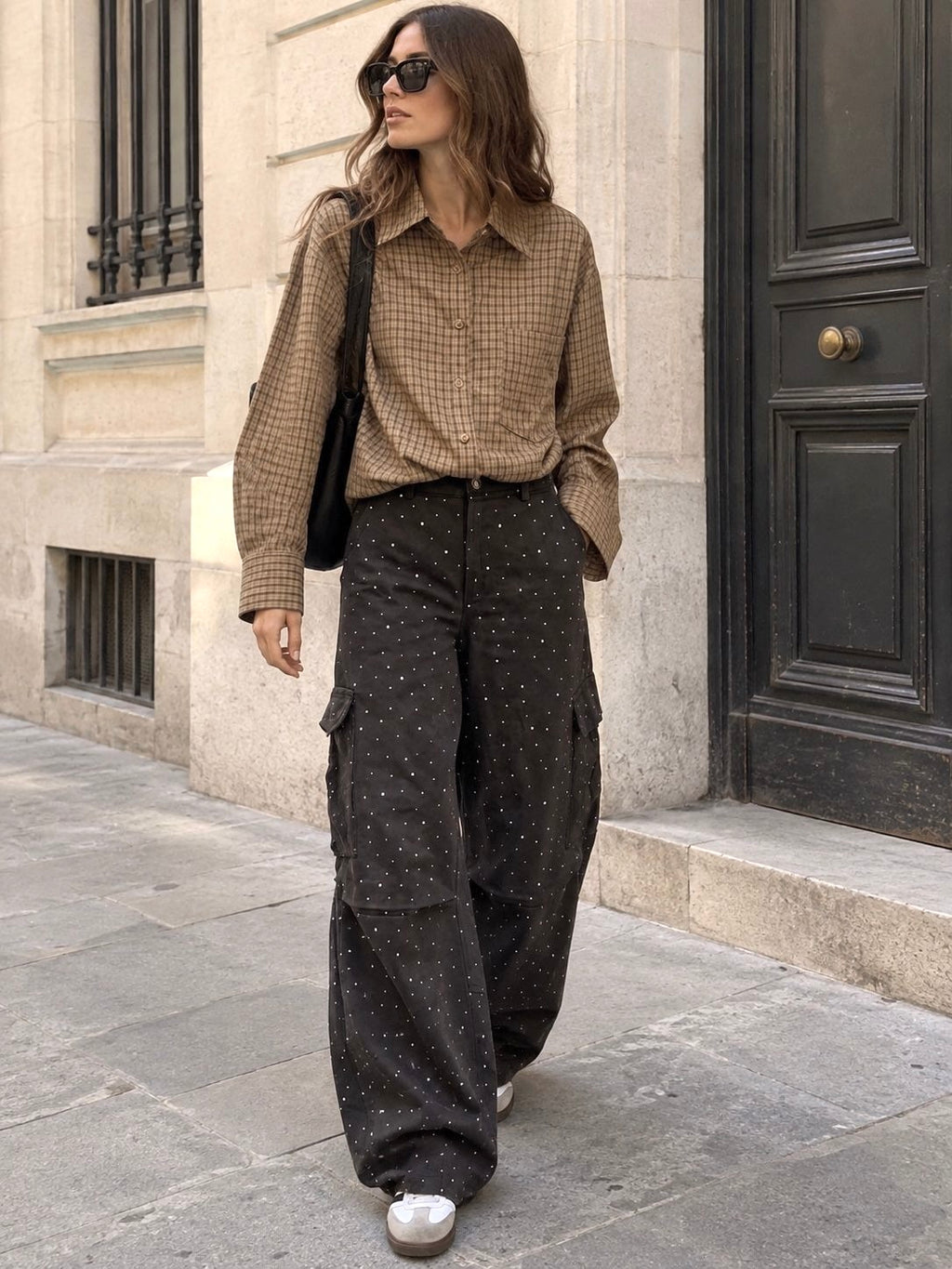 Chemise Beige à carreaux Choco