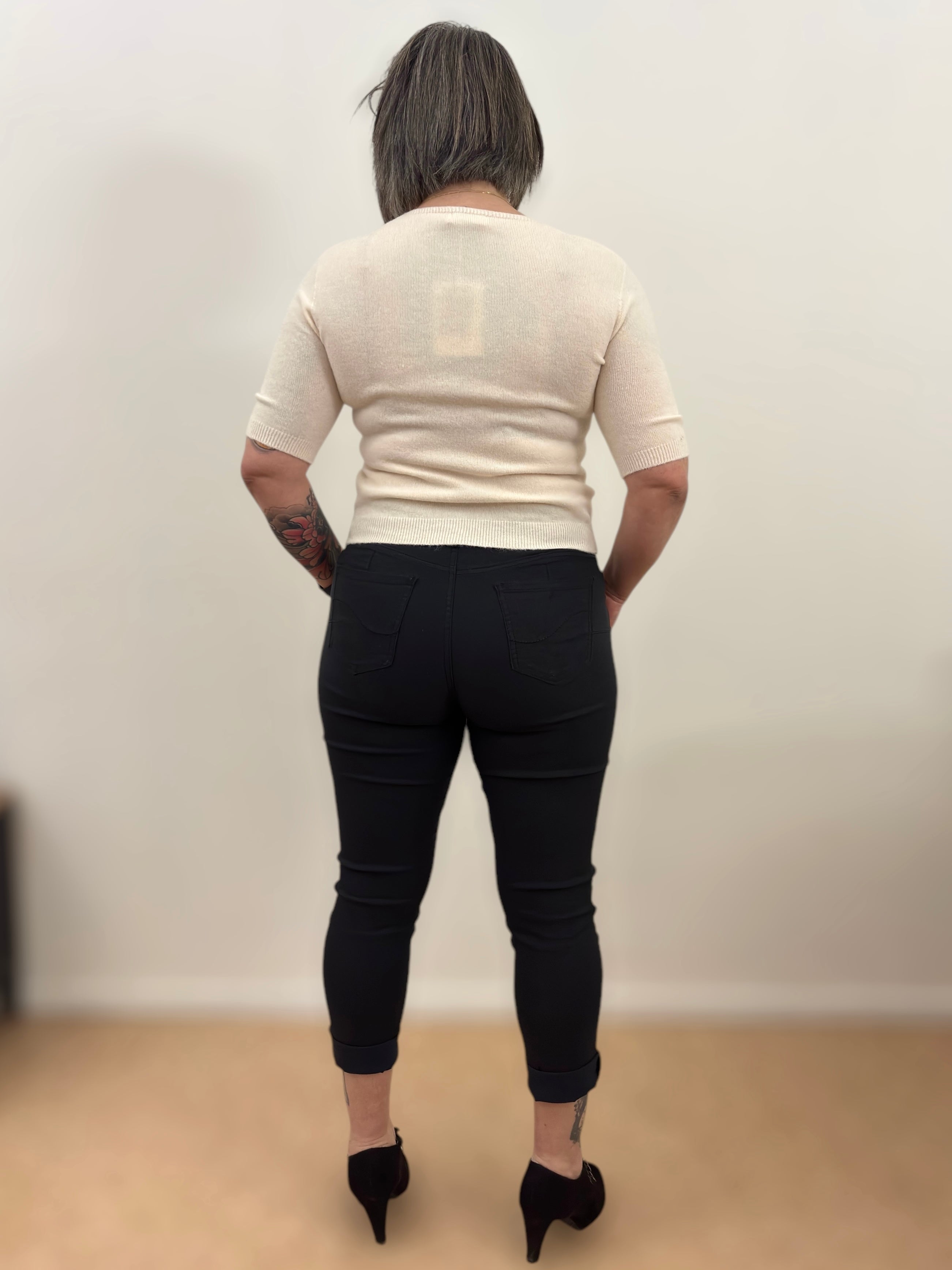 Pull court touché alpaga Écru