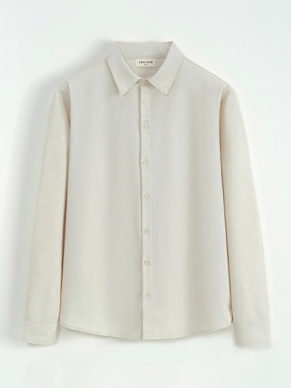Chemise Lin Écru anti-froissement