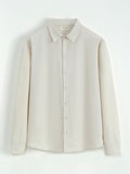 Chemise Lin Écru anti-froissement