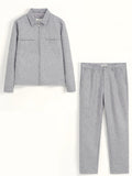 Ensemble Veste Chiné Gris