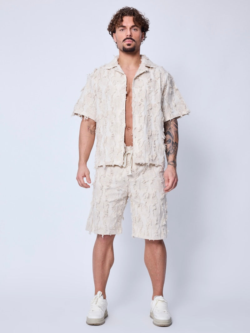 Ensemble Short Blanc | Destroyed 2025