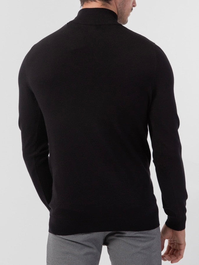 Pull col montant Noir