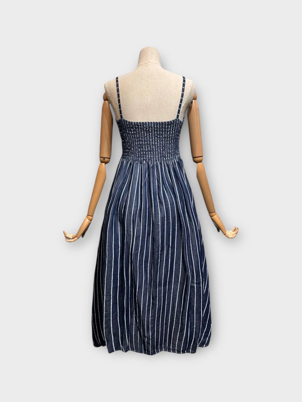 Robe denim souple Marine